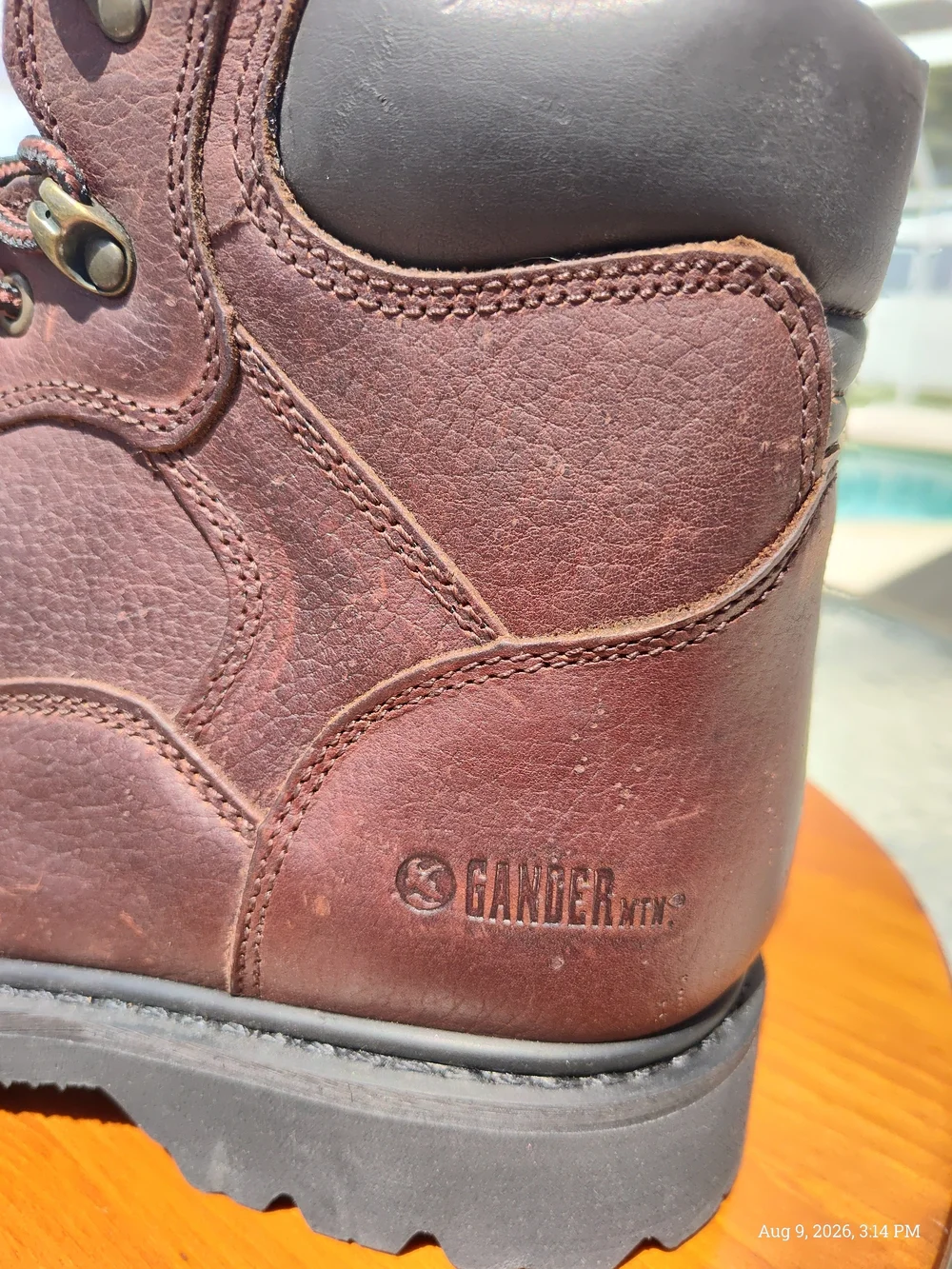 Gander Mountain Brown Leather Composite-Toe Men's Work Boots Sz 10W NWT